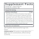 Supplement facts label with detailed ingredient list on a white background