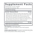 Supplement facts label for Biocidin Botanical Blend on a white background