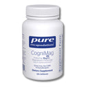Supplement bottle labeled 'pure encapsulations CogniMag' on a white background
