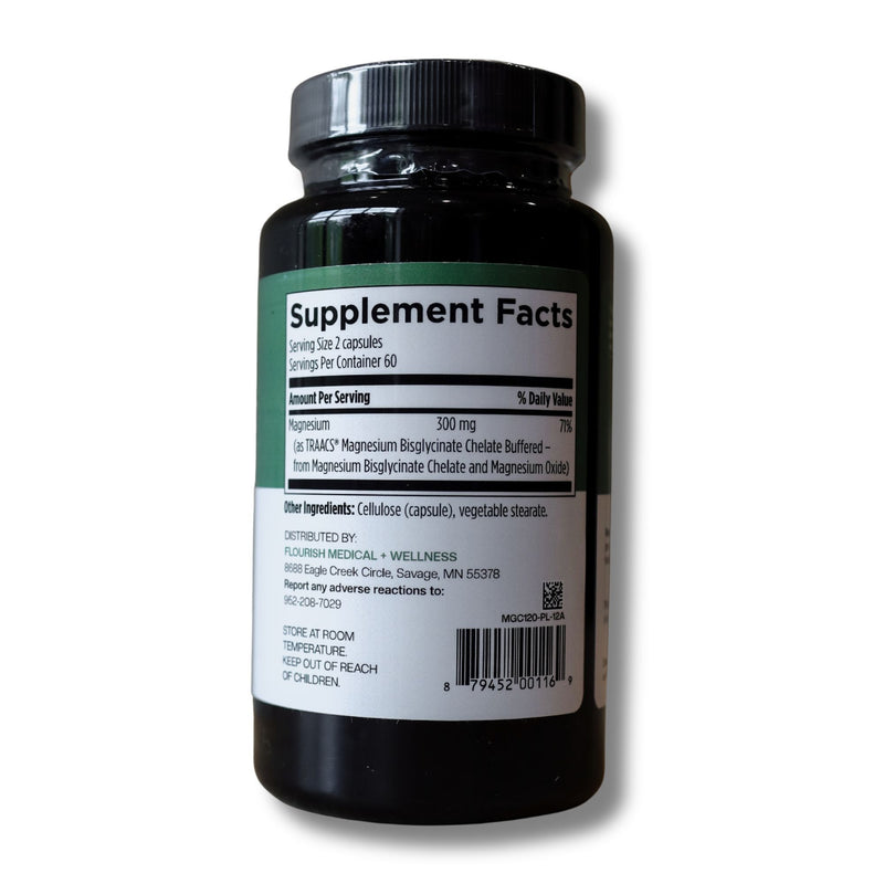 A black plastic bottle of dietary supplements with a ribbed black cap, showing the Supplement Facts label on a white background.