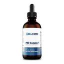 Bottle of Cellcore ME Support dietary supplement with dropper on a white background