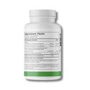 Supplement bottle with label on a white background
