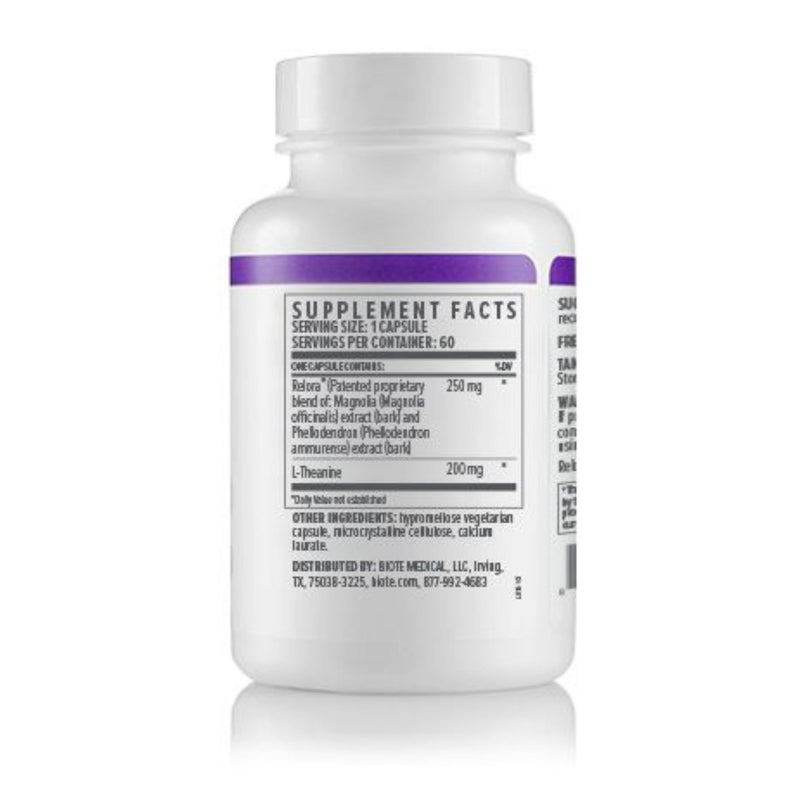 Supplement bottle with label on a white background