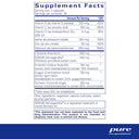 Supplement facts label for pure encapsulations on a white background