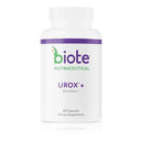 Biote Nutraceutical UROX+ dietary supplement bottle on a white background