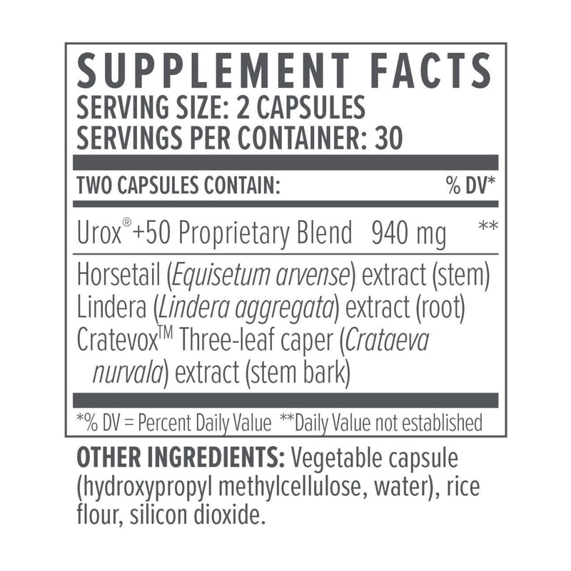 Supplement facts label with detailed ingredient list on a white background
